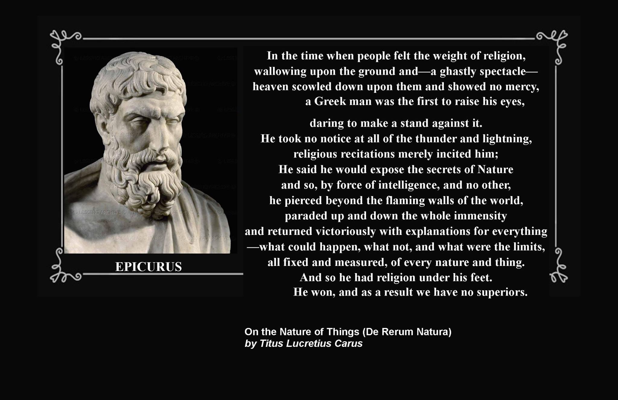 Lucretius - At A Time When Human Life...