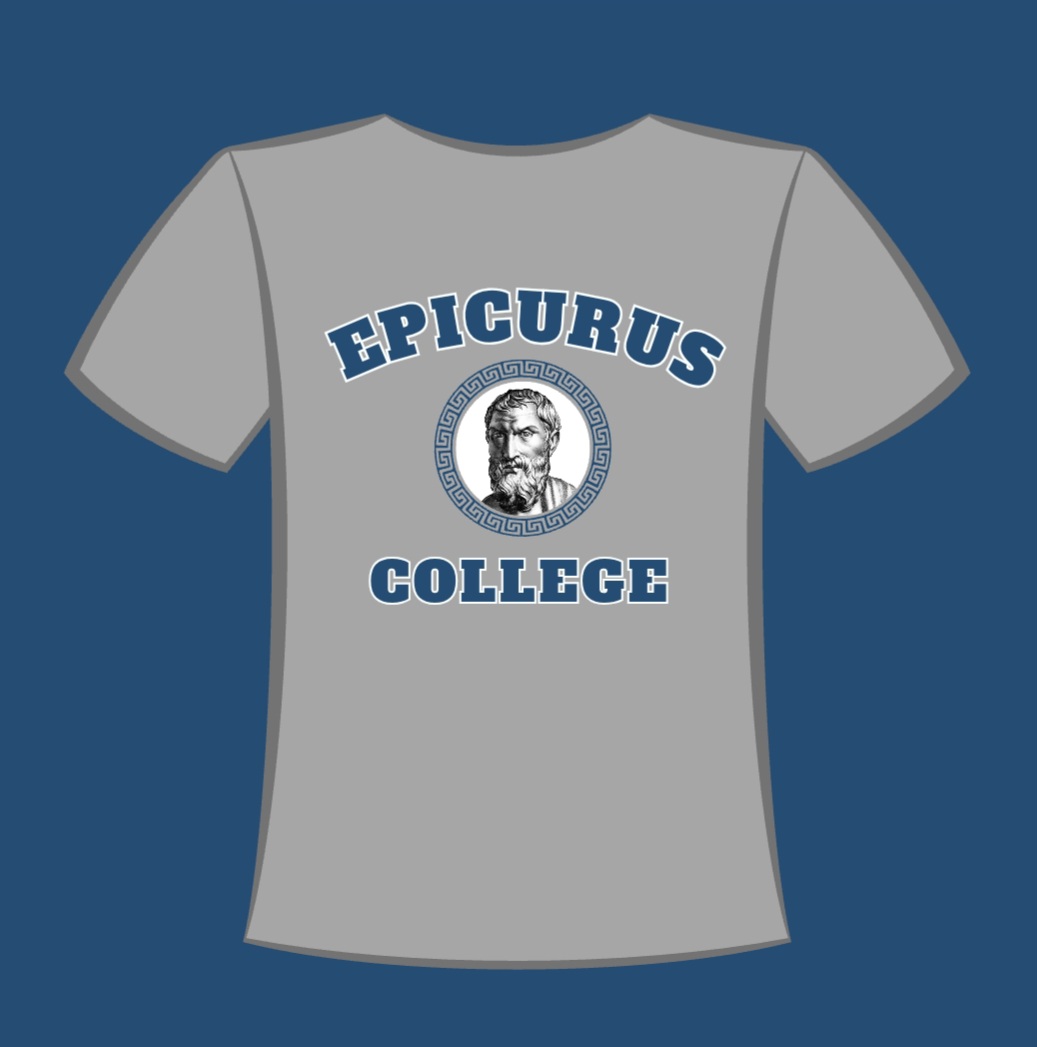 Another t-shirt design for the forum's up-coming Epicurus College